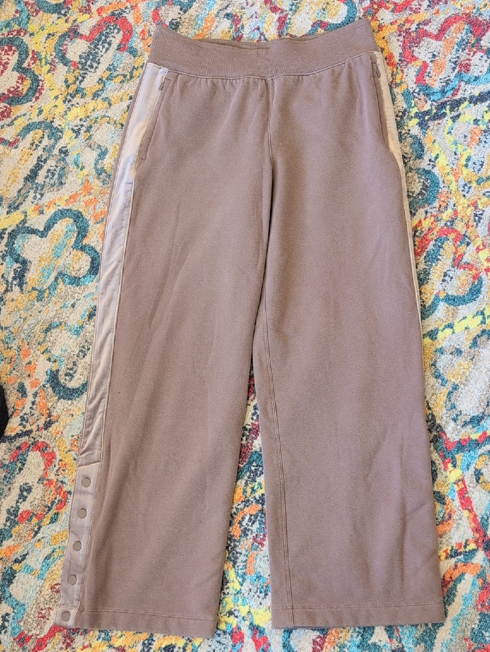 Athleta Retroplush Velvet Wide Leg Pants Medium Fleece Lined